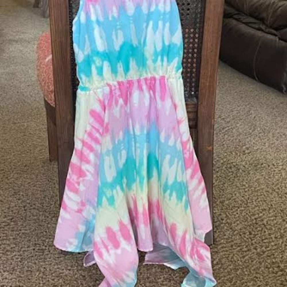 Girls dress, PLACE, 7/8, multi-color sleeveless